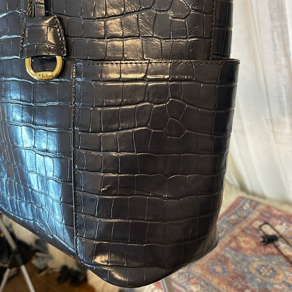 Lauren Ralph Lauren Snake Skin Tote - Picture 7 of 7